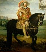 Daniel Orme Equestrian portrait of John Albert II Sweden oil painting artist